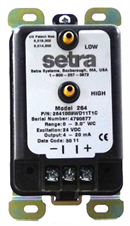 SETRA SYSTEMS INC 2641003WD11T1C 0/3"WC +-1% # Xdcr; 4-20mA Out
