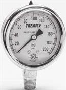 Trerice H.O. Company 800B4002LA130 4" 0/200# 1/4" Lower Gage
