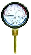 Miljoco Corporation PB300804-2-25 Pressure/Temp indicator dial, 0-60 psi and kPA, 80