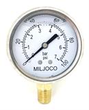 Miljoco Corporation PLF2598L05 0-100 PSI, 2.5" FACE, LIQUID FILLED