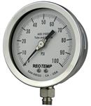 Reotemp Instruments PR40S1A4P18 4" SS 1/4LM 0-100 dry