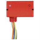 Functional Devices (RIB) RIBHX24BF-RD Enclosed Relay 20Amp SPST 24Vac/dc Internal Fixed AC Sensor Red Housing