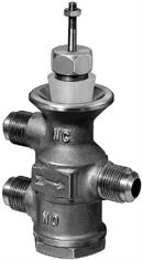 Johnson Controls, Inc. VB-4332-4 VB-4332 Series - Brass Flare Valve Bodies, 1/2 in. Two-Way and Three-Way (Three-Way Mixing)