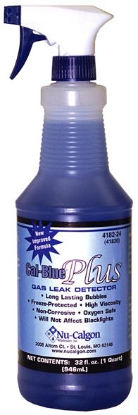 Nu-Calgon Wholesaler, Inc. 418224 Cal-Blue Gas Leak Detector, 1 quart spray bottle Image