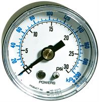 Siemens Building Technologies 1420311 Pressure Gauge Pneumatic 1/8" Male-back Connection Dual 0 to 200  Image