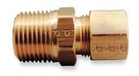 Parker Hannifin Corp. - Brass Division 68C44 CONNECTOR MALE 1/4^ CMP BY 1/4^ ** Image