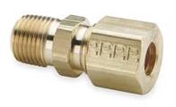 Parker Hannifin Corp. - Brass Division 68C48 Parker 1/4" x 1/2" MPT adaptor compression ** Image