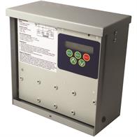 ICM Controls ICM493 Advanced, single-phase line voltage monitor with a bank of surge arresters for added protection against lightning strikes. Image