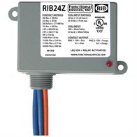 Functional Devices (RIB) RIB24Z Enclosed Relay 30Amp SPST-NO + SPST-NC 24Vac/dc Image
