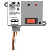 Functional Devices (RIB) RIBH1S Enclosed Relay 10Amp SPST-NO + Override 10-30Vac/dc/208-277Vac Image