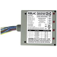 Functional Devices (RIB) RIBL4C Enclosed Relays 10Amp 3 SPST-NO + 1 SPDT 10-30Vac/dc Image