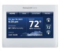 Honeywell, Inc. THX9421R5021WW 2-Wire IAQ high definition color touchscreen white front/white side thermostat with RedLINK™ technology Image